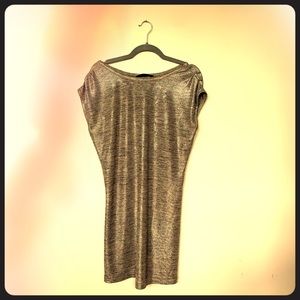 Knot Sisters Gold T-Shirt Dress